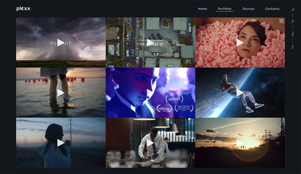 Plexx - Portfolio and Video Gallery for Agency and Studio - 1